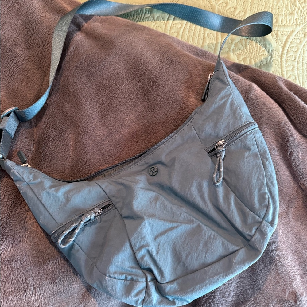 Lululemon Blue Slouchy Sling Bag 6L